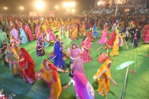 Bikaner:डॉ करणी सिंह स्टेडियम में संभाग स्तरीय घूमर महोत्सव-2025 आयोजित