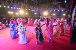 Bikaner:डॉ करणी सिंह स्टेडियम में संभाग स्तरीय घूमर महोत्सव-2025 आयोजित