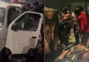 Bhartpur में सड़क हादसा, वृंदावन जा रहे 2 लोगों की दर्दनाक मौत, 7 गंभीर घायल