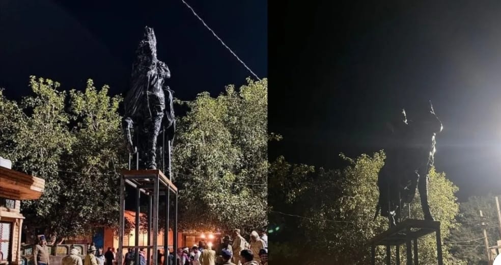 नागौर के गांव में भारी तनाव: आधी रात को लगाई महाराजा सूरजमल की मूर्ति, 5 थानों की पुलिस और RAC जाब्ता तैनात