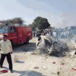 चूरू में भीषण सड़क हादसा: बस से टक्कर के बाद CNG कार में ब्लास्ट, ज्वेलरी व्यवसायी की जिंदा जलकर दर्दनाक मौत