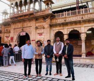 भाजपा जिलाध्यक्ष श्याम पंचारिया के नेतृत्व में केंद्रीय मंत्री Arjun Ram मेघवाल के जन्मदिवस पर गौसेवा