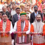 श्री कृष्ण कथा में अर्जुन राम मेघवाल ने भजन सुनाकर किया मंत्रमुग्ध, पूगल रोड पर भव्य आयोजन