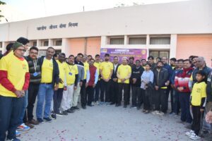 संडे ऑन साइकिल, Sunday on Cycle, नमो साइक्लिंग क्लब, Namo Cycling Club, भारतीय जीवन बीमा निगम, LIC Bikaner, फिट इंडिया मूवमेंट, Fit India Movement, बीकानेर समाचार, Bikaner News, साइक्लिंग रेस, Cycling Event Bikaner, स्वास्थ्य जागरूकता, Fitness Awareness, फिटनेस की डोज आधा घंटा रोज, बीकानेर खेल समाचार, अर्जुन राम मेघवाल, Karni Singh Stadium, Gandhi Park Bikaner, स्वच्छता अभियान, Healthy India
