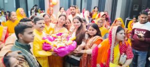 धीरेंद्र कृष्ण शास्त्री की पुष्कर में आयोजित होने वाली 3 दिवसीय हनुमंत कथा का पोस्टर विमोचन