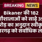 Bikaner की 182 गौशालाओं को साढ़े 35 करोड़ का अनुदान स्वीकृत, डूंगरगढ़ को सर्वाधिक लाभ