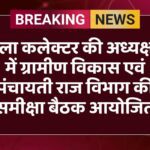 जिला कलेक्टर की अध्यक्षता में ग्रामीण विकास एवं पंचायती राज विभाग की समीक्षा बैठक आयोजित