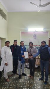 Shridungargarh में तेरापंथ युवक परिषद ने 3 नेत्रदानी परिवारों को किया सम्मानित