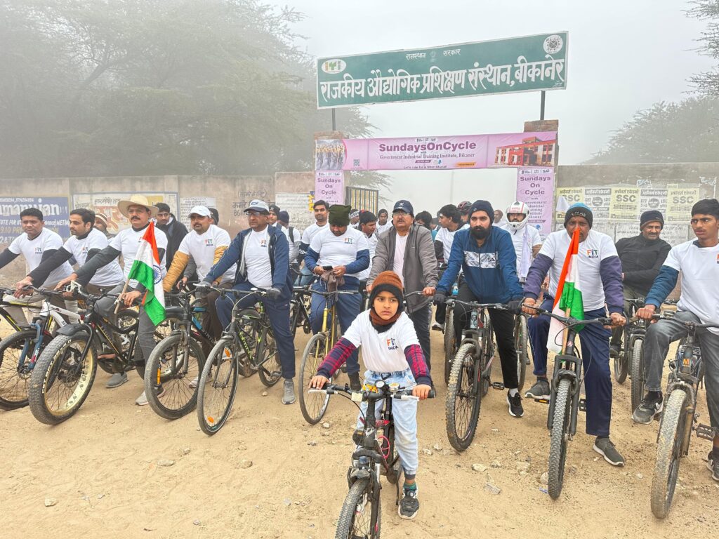 फिट इंडिया साइकिल ड्राइव में पॉलिटेक्निक व आईटीआई विद्यार्थियों की उत्साहपूर्ण भागीदारी