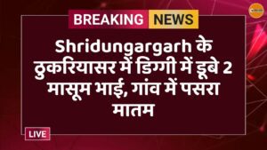 Shridungargarh के ठुकरियासर में डिग्गी में डूबे 2 मासूम भाई, गांव में पसरा मातम