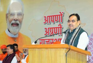 खेजड़ी संरक्षण कानून की घोषणा पर संतों व प्रबुद्धजनों ने मुख्यमंत्री भजनलाल शर्मा से की मुलाकात, जताया आभार