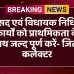 सांसद एवं विधायक निधि के कार्यों को प्राथमिकता के साथ जल्द पूर्ण करें- जिला कलेक्टर