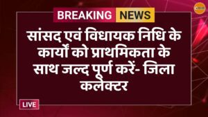 सांसद एवं विधायक निधि के कार्यों को प्राथमिकता के साथ जल्द पूर्ण करें- जिला कलेक्टर