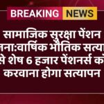 सामाजिक सुरक्षा पेंशन योजना:वार्षिक भौतिक सत्यापन से शेष 6 हजार पेंशनर्स को करवाना होगा सत्यापन
