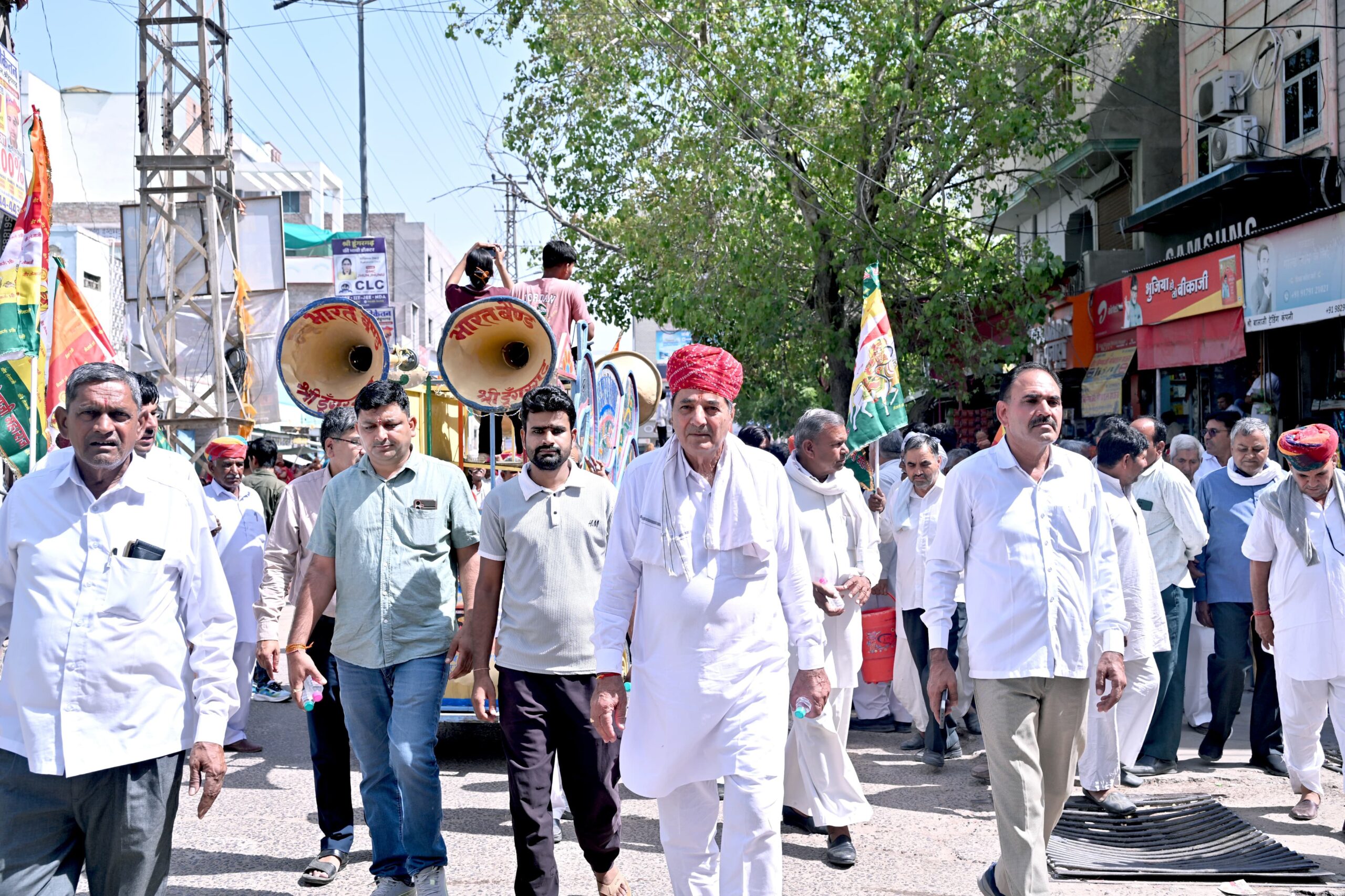 महर्षि दयानंद छात्रावास एवं वीर तेजा मेमोरियल ट्रस्ट, श्रीडूंगरगढ़ द्वारा आयोजित वीर तेजाजी कथा का भव्य शुभारंभ 