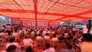 बेरासर ग्राम विकास चौपाल में ज्योति मिर्धा व ताराचंद सारस्वत ने ग्रामीणों से किया संवाद