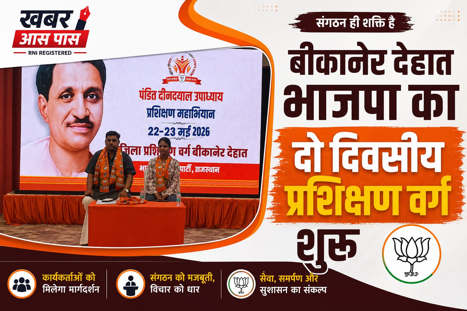 बीकानेर देहात भाजपा का 2 दिवसीय प्रशिक्षण वर्ग शुरू
