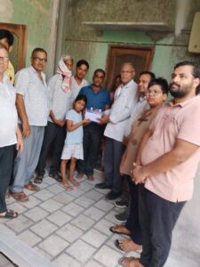 सरदारशहर की स्व सरिता देवी धर्म पत्नी स्व घहीरालाल बुचा के निधन होने पर परिवार जनों की सहमति से नेत्रदान किया