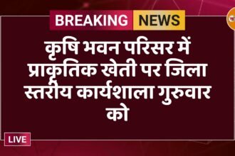 कृषि भवन परिसर में प्राकृतिक खेती पर जिला स्तरीय कार्यशाला गुरुवार को