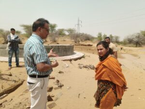 मुख्य कार्यकारी अधिकारी ने किया जल संरक्षण कार्यों का अवलोकन