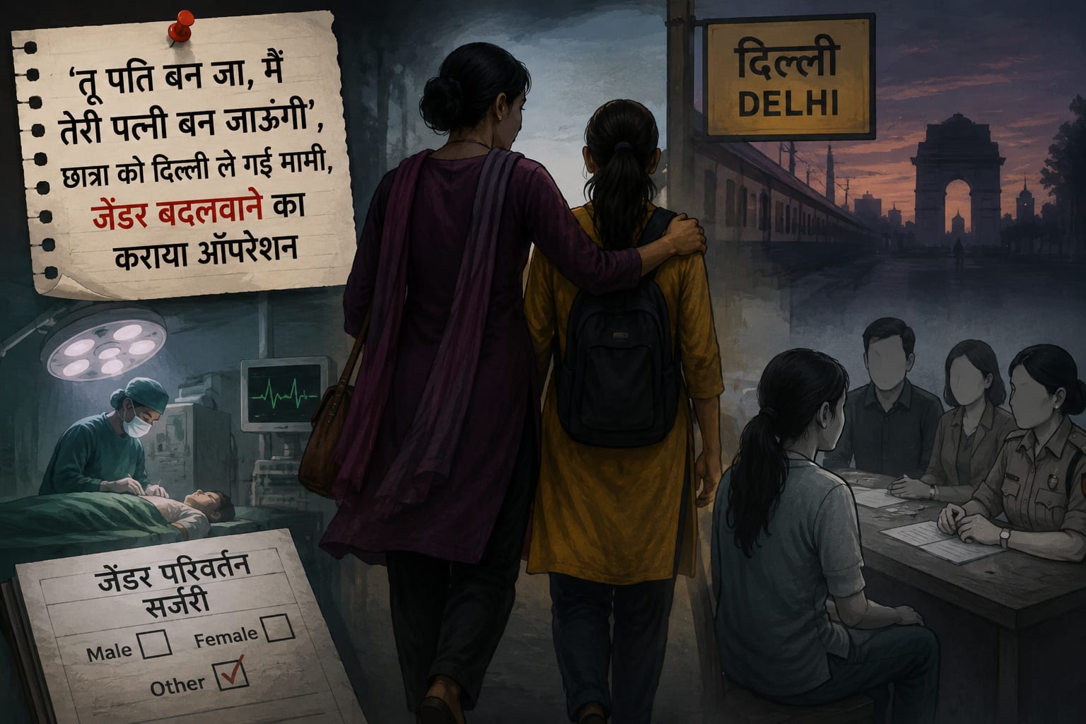 ‘तू पति बन जा, मैं तेरी पत्नी बन जाऊंगी’, छात्रा को दिल्ली ले गई मामी, जेंडर बदलवाने का कराया ऑपरेशन