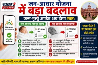 राजस्थान में जन-आधार व्यवस्था में बड़ा बदलाव: जन्म पर बच्चे का नाम स्वतः जुड़ेगा, मृत्यु पर सदस्य का नाम अपने आप हटेगा