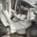 कालू रोड पर भीषण सड़क हादसा, 1 की मौत, 5 घायल कार और पिकअप की आमने-सामने भिड़ंत, पिकअप पलटी
