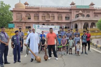 नशे के खिलाफ निकाली जागरूकता साइकिल रैली