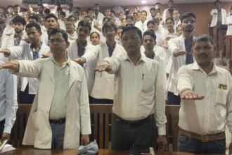 नशा मुक्त भारत अभियान के तहत जागरूकता फिल्म का प्रदर्शन एवं शपथ कार्यक्रम आयोजित