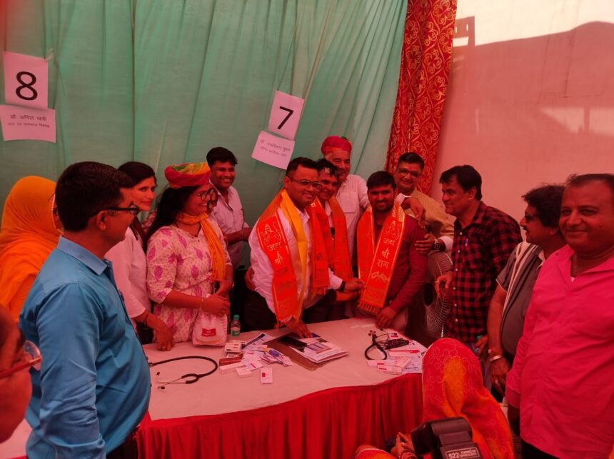 बीकानेर में मेगा निःशुल्क स्वास्थ्य एवं हृदय जांच शिविर: 450 से अधिक मरीजों ने उठाया विशेषज्ञ परामर्श और जांच का लाभ