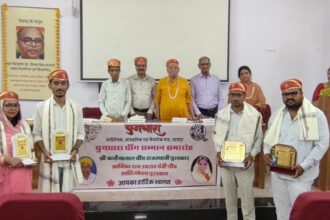 साहित्यकार अनुश्री और जेठानंद को धींग पुरस्कार, बंबोरा के यशवंत और शंकरलाल जैन दिवाकर पदक से सम्मानित