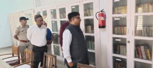 जिला कलक्टर ने राजस्थान प्राच्य विद्या प्रतिष्ठान का किया अवलोकन