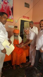 गुरु पूर्णिमा पर विधायक श्री ताराचंद सारस्वत ने लिया गुरु सोमनाथ जी महाराज का आशीर्वाद