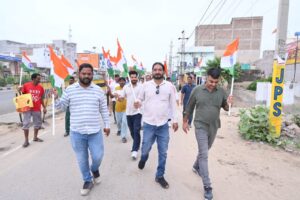 हर घर तिरंगा के संदेश के साथ निकली तिरंगा प्रभात फेरी, देशभक्ति के नारों से गूंजा श्रीडूंगरगढ़