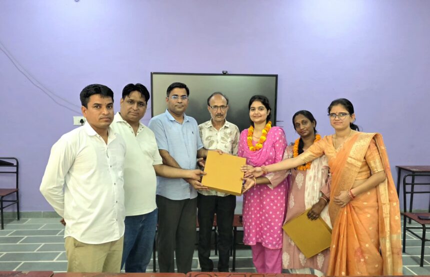 केकेसी पीजी कॉलेज की पूर्व छात्राओं सुमन दानोदिया व नेहा भोजक को पीएचडी उपाधि मिलने पर भव्य सम्मान समारोह आयोजित