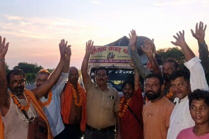 कावड़ियों का बीकानेर में भव्य स्वागत, 17 अगस्त को श्रीडूंगरगढ़ में होगा जलाभिषेक