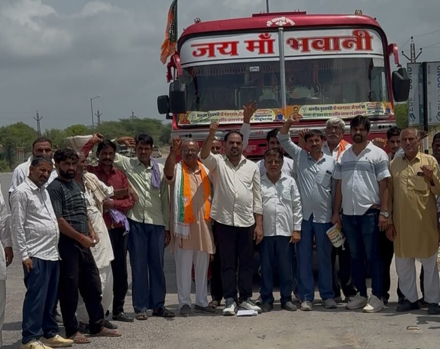मुख्यमंत्री के स्वागत को श्रीडूंगरगढ़ से उमड़ा जनसैलाब, मेघासर के लिएविधायक सरस्वत क़े नेतृत्व में रवाना हुआ विशाल काफिला