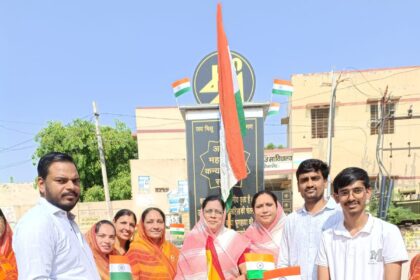 लूणकरणसर में तेरापंथ समाज ने मनाया स्वतंत्रता दिवस, कन्या सुरक्षा सर्किल पर हुआ ध्वजारोहण
