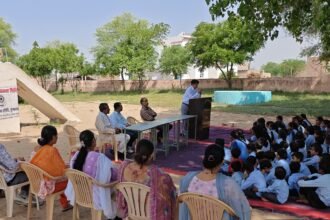 नशा मुक्ति, साइबर अपराध एवं पोक्सो एक्ट को लेकर विद्यार्थियों को किया जागरूक