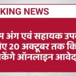 कृत्रिम अंग एवं सहायक उपकरण के लिए 20 अक्टूबर तक किए जा सकेंगे ऑनलाइन आवेदन
