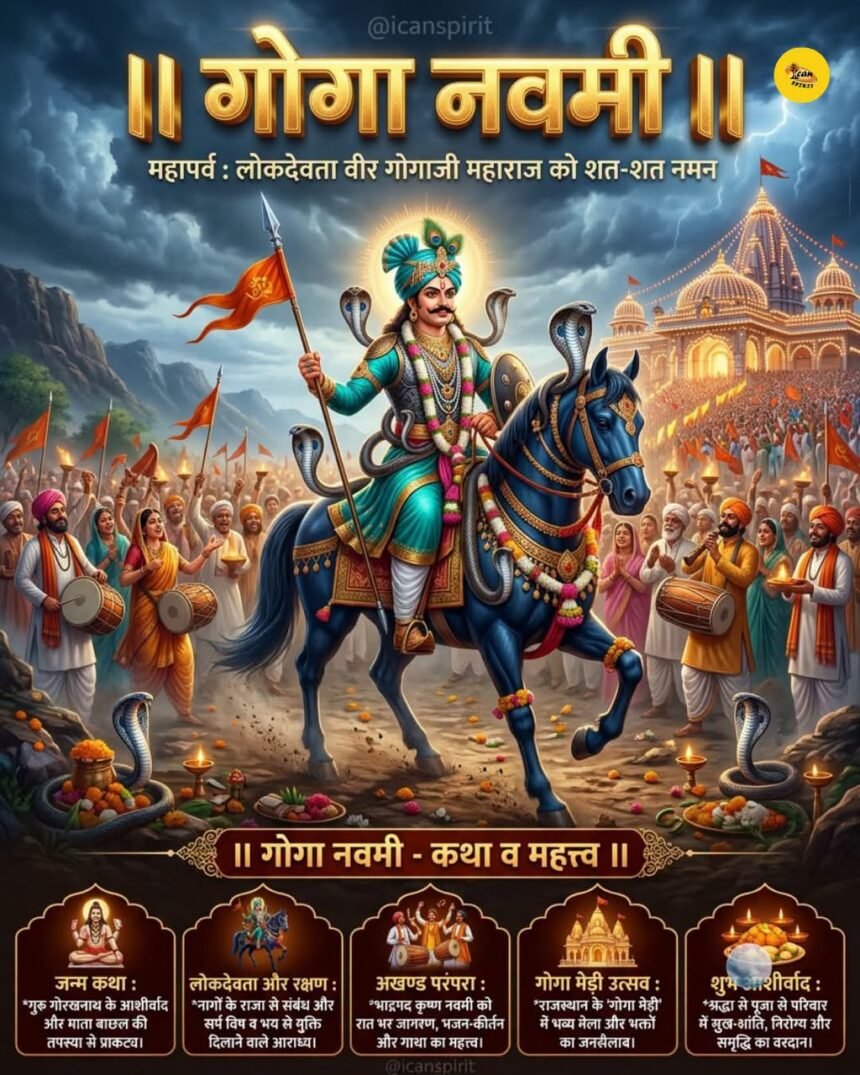 लूणकरणसर की गोगामेड़ी पर भरा मेला, श्रद्धालुओं ने लगाई धोक