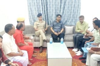 जिला कलक्टर और पुलिस अधीक्षक ने पूनरासर मेले की तैयारियों का लिया जायजा
