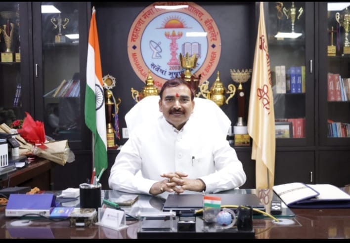 एमजीएसयू बीकानेर को मिले नए कुलगुरु, प्रो. नरसी राम बिश्नोई ने संभाला पदभार