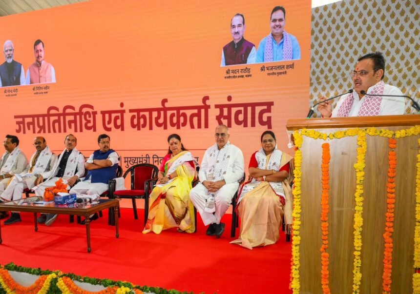 भाजपा के राष्ट्रीय अध्यक्ष नितिन नबीन का जयपुर में, CMR में मुख्यमंत्री की अगुवाई में भव्य स्वागत