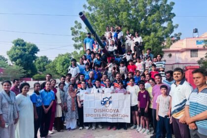 गांधी के सत्य से खेलों के अनुशासन तक—संडे स्पोर्ट्स लैब में 120 बच्चों ने लिया फिटनेस का संकल्प