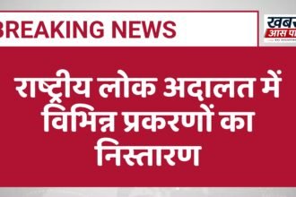 राष्ट्रीय लोक अदालत में विभिन्न प्रकरणों का निस्तारण