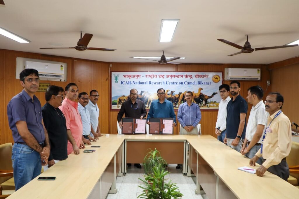 ऊंटों के वायरल रोगों पर अनुसंधान को मिलेगी गति, एनआरसीसी बीकानेर एवं एनआईवी पुणे के बीच एमओयू