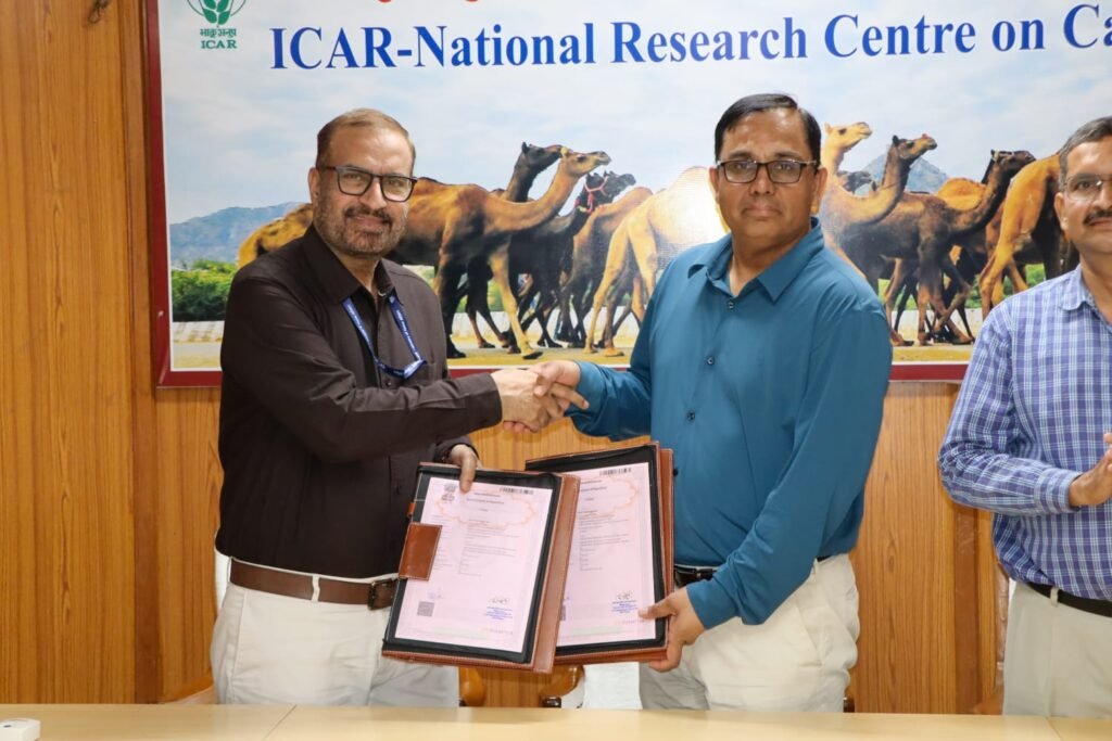 ऊंटों के वायरल रोगों पर अनुसंधान को मिलेगी गति, एनआरसीसी बीकानेर एवं एनआईवी पुणे के बीच एमओयू