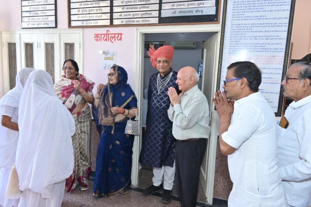 तेरापंथ भवन धोलिया नोहरा को मिली विस्तार की नई सौगात जैन संस्कार विधि से हुई शुरुआत